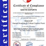 certificate of compliance sakthi
