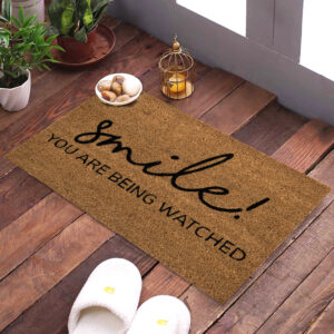 53923Brown-Smile-You-Are-Being-Watched-Premium-Coir-Mat-SWPF0026-(1) (1)